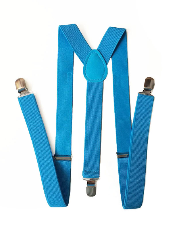 Suspenders in Ocean Blue